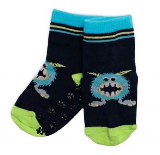 Obrázek z Dětské ponožky s ABS Příšerky - granát