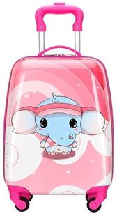 Obrázek Dětský cestovní kufr Sloník růžový 29l