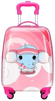 Obrázek z Dětský cestovní kufr Sloník růžový 29l