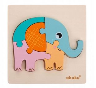 Obrázek Edukační dřevěnná vkládačka - Slon