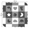 Obrázek z Dětské pěnové puzzle 122x122cm, hrací deka, podložka na zem Zvířátka, 25 dílů