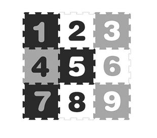 Obrázek Dětské pěnové puzzle, podložka na zem, Číslice, , 9 ks