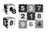 Obrázek z Dětské pěnové puzzle, podložka na zem, Číslice, , 9 ks