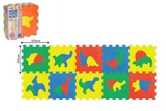 Obrázek z Pěnové puzzle Dinosauři 32x32cm 10ks v sáčku