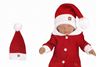 Obrázek z Vánoční pletená čepice Baby Santa, červená