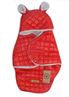 Obrázek z Oteplený prošívaný fusák s kapucí do autosedačky - červený