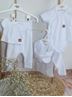 Obrázek z Novorozenecká sada 4D, body kr. rukáv, tepláčky, kabátek a čepička Z&Z, bílá