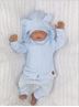 Obrázek z Novorozenecká sada 4D, body kr. rukáv, tepláčky, kabátek a čepička Z&Z, modrá