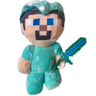 Obrázek z Plyšová hračka Minecraft Steve diamantový 21cm