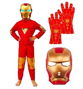 Obrázek Dětský kostým Iron man s maskou a rukavicemi 110-122 M