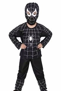 Obrázek Dětský kostým Spiderman černý 122-134 L