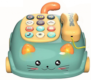 Obrázek Pojízdná dětská kočička s telefonem