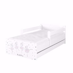 Obrázek Dětská postel Max XL Baletka 180x90 cm - Bílá