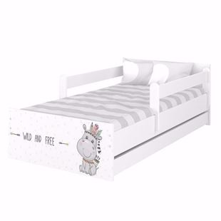 Obrázek Dětská postel Max XL Hrošík 180x90 cm - Bílá