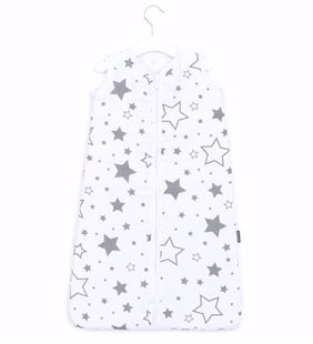 Obrázek Mušelínový spací pytel Hvězdy Šedé TOG 0,5 - různé velikosti