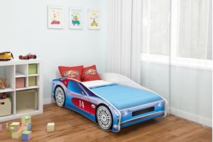 Obrázek Dětská postel V Auto Modrá -