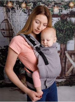 Obrázek z Kinder Hop Rostoucí ergonomické nosítko Multi Grow Little Herringbone Grey 100% bavlna, žakár