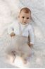 Obrázek z Dětské punčocháče s kšandami Fribble White bílé 0-2 roky