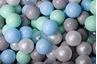 Obrázek z Suchý bazének s míčky 90x30cm s 200 míčky, světle šedá: šedá, bílá, průhledná, mintová, modrá