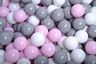 Obrázek z Suchý bazének s míčky 90x30cm s 200 míčky, světle šedá: šedá, bílá, růžová