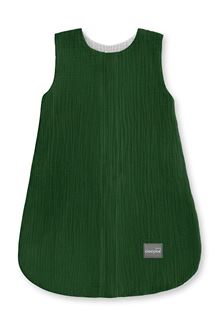 Obrázek z Oboustranný lehký mušelínový spací pytel Bottle Green 0-4 měsíce S
