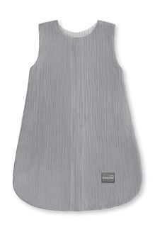 Obrázek z Oboustranný lehký mušelínový spací pytel Dark Grey 0-4 měsíce S
