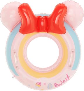 Obrázek Dětský nafukovací kruh Myška růžový 50cm s úchyty