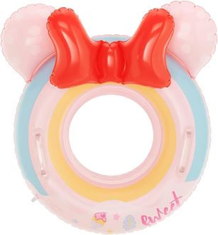 Obrázek z Dětský nafukovací kruh Myška růžový 50cm s úchyty