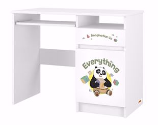 Obrázek Psací stůl N35 Kung Fu Panda Kostky- Bílá