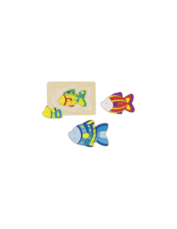 Obrázek z Vrstvené puzzle - ryby