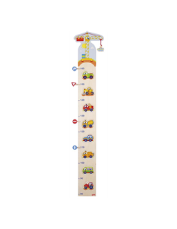 Obrázek z Dětský dřevěný metr – autíčka a značky, 105 cm