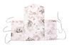 Obrázek z Bavlněný náhr. povlak, potah na retro zavinovačku LALLY, Slon a duha, bílý