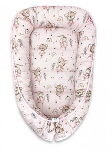 Obrázek Oboustranné hnízdečko, bavlna, 55 x 75 cm, Little Balerina - růžová