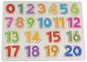 Obrázek z Dřevěná edukační vkládačka, puzzle - Číslice