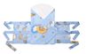 Obrázek z Bavlněný náhradní povlak na zavinovačku 71x78cm, LALLY Medvídek na žebříku,modrý