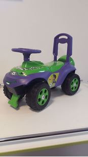 Obrázek Dětské odrážedlo auto Zeleno-fialová