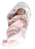 Obrázek z Dětská termoosuška s kapucí , I love Girl, 100 x 100 cm, růžová