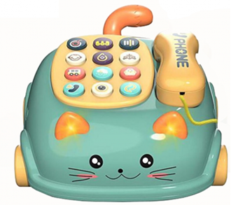 Obrázek z Pojízdná dětská kočička s telefonem