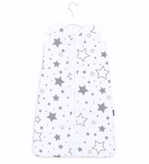 Obrázek z Mušelínový spací pytel Hvězdy Šedé TOG 0,5 - různé velikosti