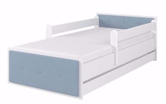Obrázek z Dětská postel Max XL Čalouněná 180x90 cm - Bílá