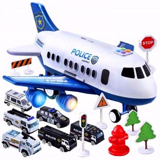 Obrázek z Letadlo Policie s příslušenstvím - Modrá