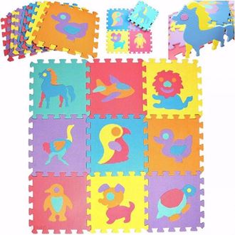 Obrázek z Dětské barevné pěnové puzzle 10 kusů Zvířátka