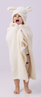 Obrázek z Dětská fleecová deka/osuška 70x130 cm Zajíček Bílá