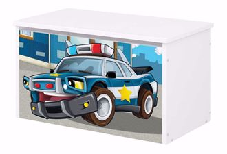 Obrázek z Truhla na hračky Policie - Bílá