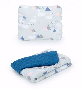 Obrázek Dětská deka s polštářem Labutě Velvet 75x100 cm - různé barvy a varianty