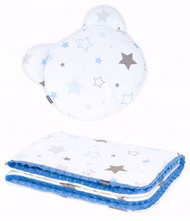 Obrázek Dětská deka s polštářem Méďy Hvězdy Minky