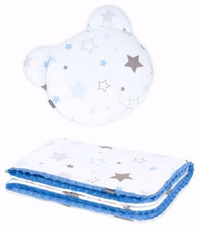 Obrázek z Dětská deka s polštářem Méďy Hvězdy Minky