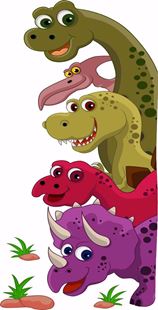 Obrázek Dinosauři kamarádi samolepka na zeď