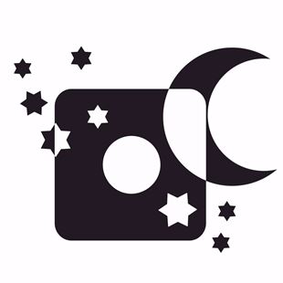 Obrázek Samolepící velurová ochrana vypínače Měsíček a hvězdy - mix barev