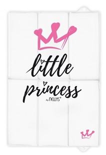 Obrázek Cestovní přebalovací podložka, měkká, Little Princess, , 60x40cm, bílá, růžová